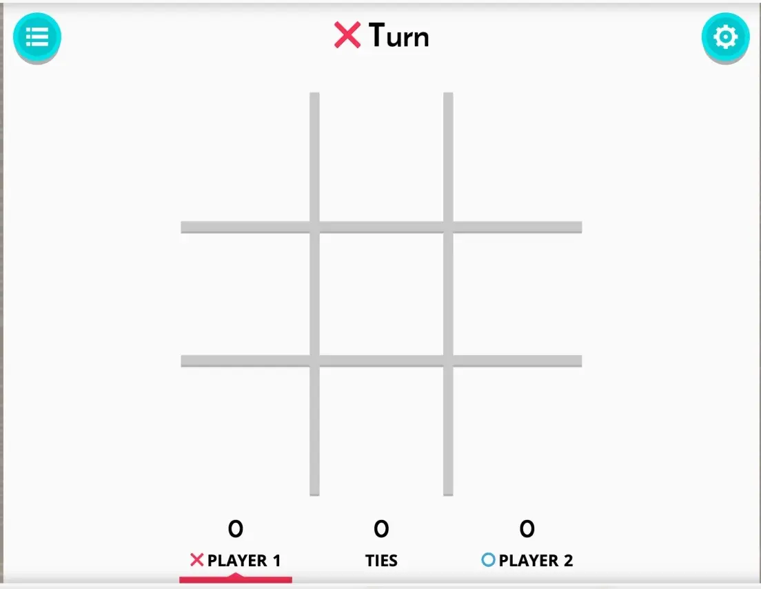 Tic Tac Toe 2 Player: XOXO